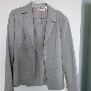 Size 6 Grey Tahari suit Antique.